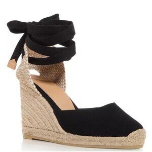 Castaner Chiara Ankle Tie Wedge Espadrille Sandals Size 36 US 6 NEW in BOX